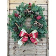 Traditional Stripe Wreath