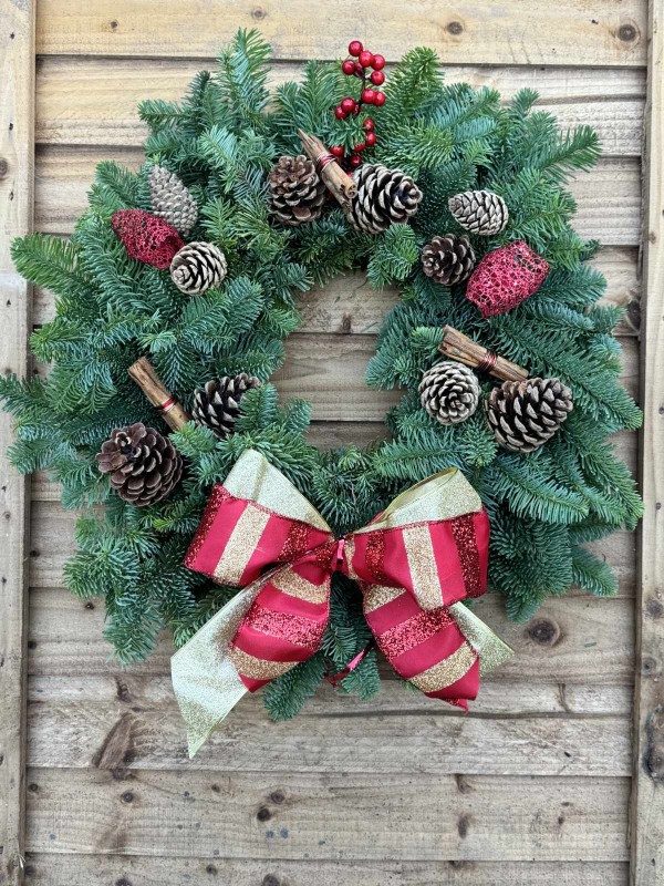 Traditional Stripe Wreath