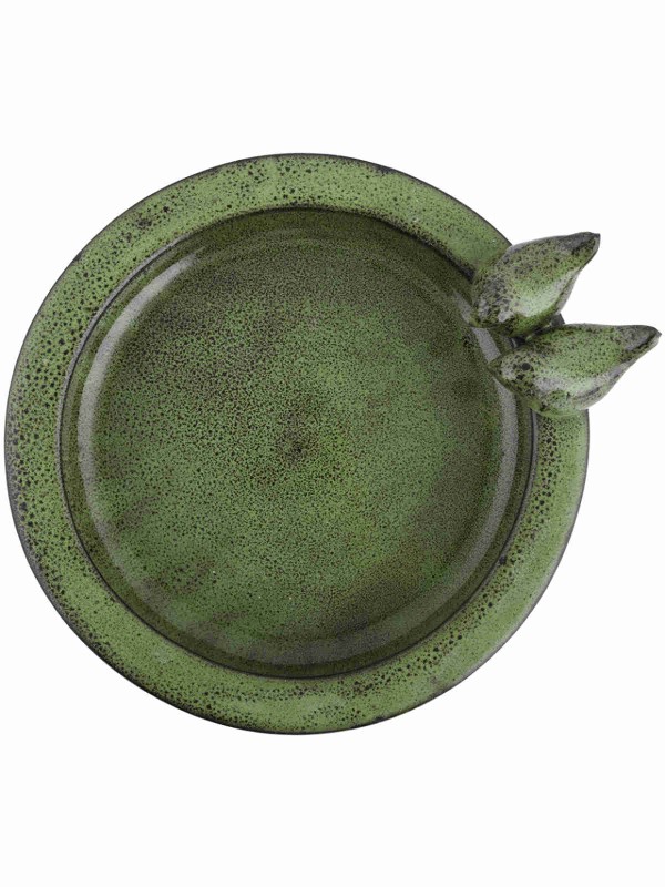 Bird Bath - Green ceramic 