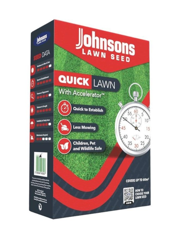 Johnsons Lawn Seed Quick Lawn with Accelerator 60 M2