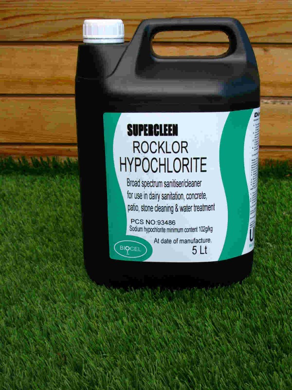 Rocklor hypochlorite solution