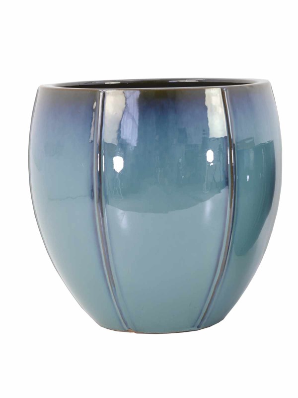 Wave Blue Pot Large